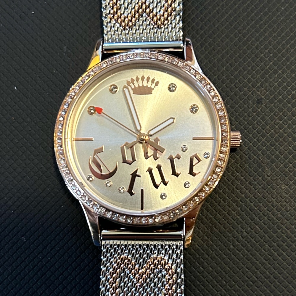 Juicy Couture Black Label Watch With 34mm Silver Face & Silver MeshBreclet